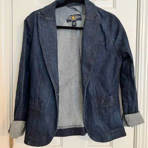 Lucky Brand Jean Blazer- Size Large
